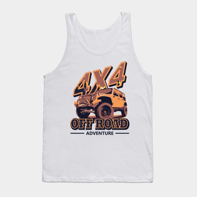 4x4 Off Road JEEP Adventure Tank Top by vpgdesigns